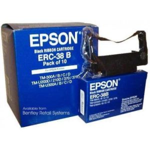 Epson ERC 38 Genuine Black Fabric Ribbon Cartridge for TM-U220 POS Printer - OfficePlus Wholesale / Bulk Price Office Supplies (Ink & Toner)