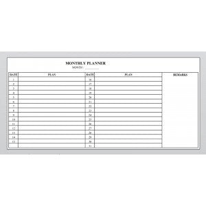 Planner Board - Monthly Planner -CMP24 ( 60cm x 120cm) - OfficePlus