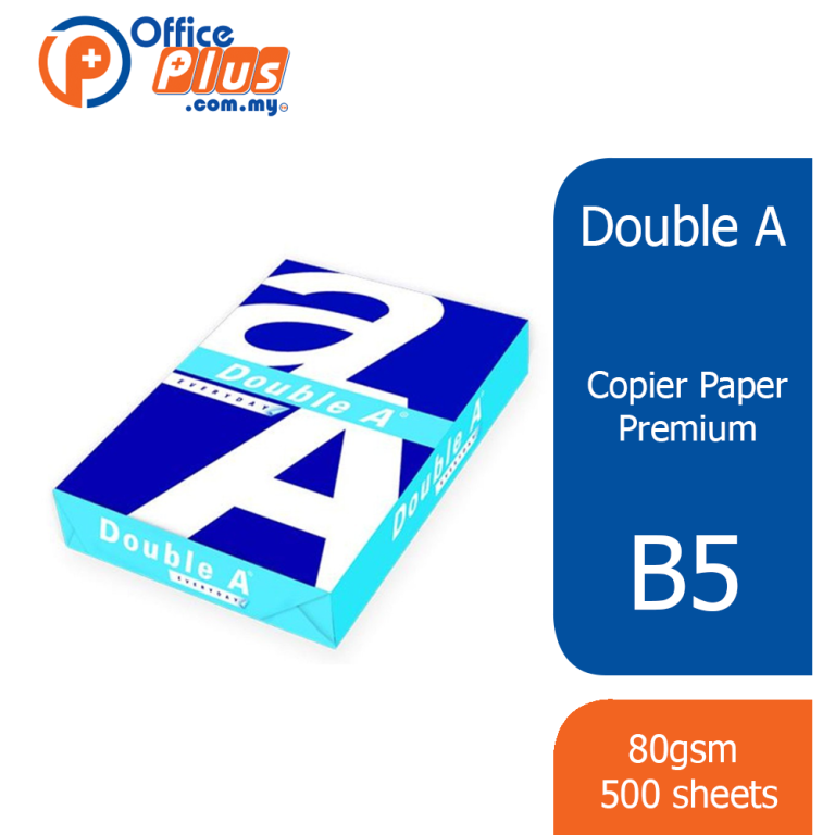 Double A B5 Copier Paper Everyday 70gsm (500 Sheets) - OfficePlus Malaysia