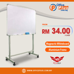 WRITEBEST Magnectic Whiteboard Single Side with Stand Aluminium Frame - Online Office supplies