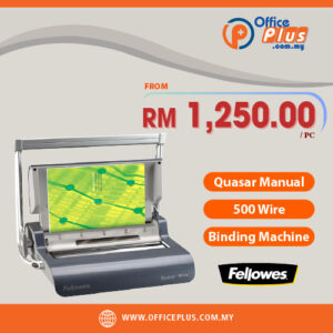 Fellowes Quasar Manual 500 Wire Binding Machine Malaysia