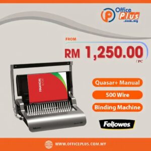 Fellowes Quasar+ Manual 500 Wire Binding Machine Malaysia
