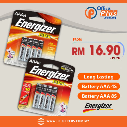 Energizer_MAX_AAA_Battery_–_Long-Lasting_Alkaline_Power - OfficePlus Malaysia Energizer MAX AAA Long Lasting Alkaline Battery for office electronics and business use - OfficePlus Malaysia Online B2B Office Supplies (Batteries)