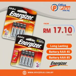 Energizer MAX AAA Long Lasting Alkaline Battery for office electronics and business use - OfficePlus Wholesale / Bulk Price Office Supplies (Batteries)