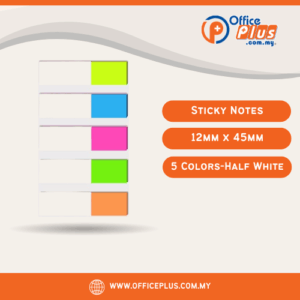 Eco PP Index Film 5 Colors-Half White 12mm x 45mm