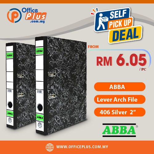 ABBA_Lever_Arch_File_406_Silver_2″_-_SPD-OfficePlus-500x500pxl-14-05-2026-500x500pxl-28-12-2023 ABBA Lever Arch File 406 Silver 2 inch heavy duty office filing folder for corporate document organization in Malaysia