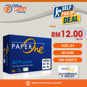 PaperOne A4 paper 80gsm 500 sheets premium copier paper Malaysia