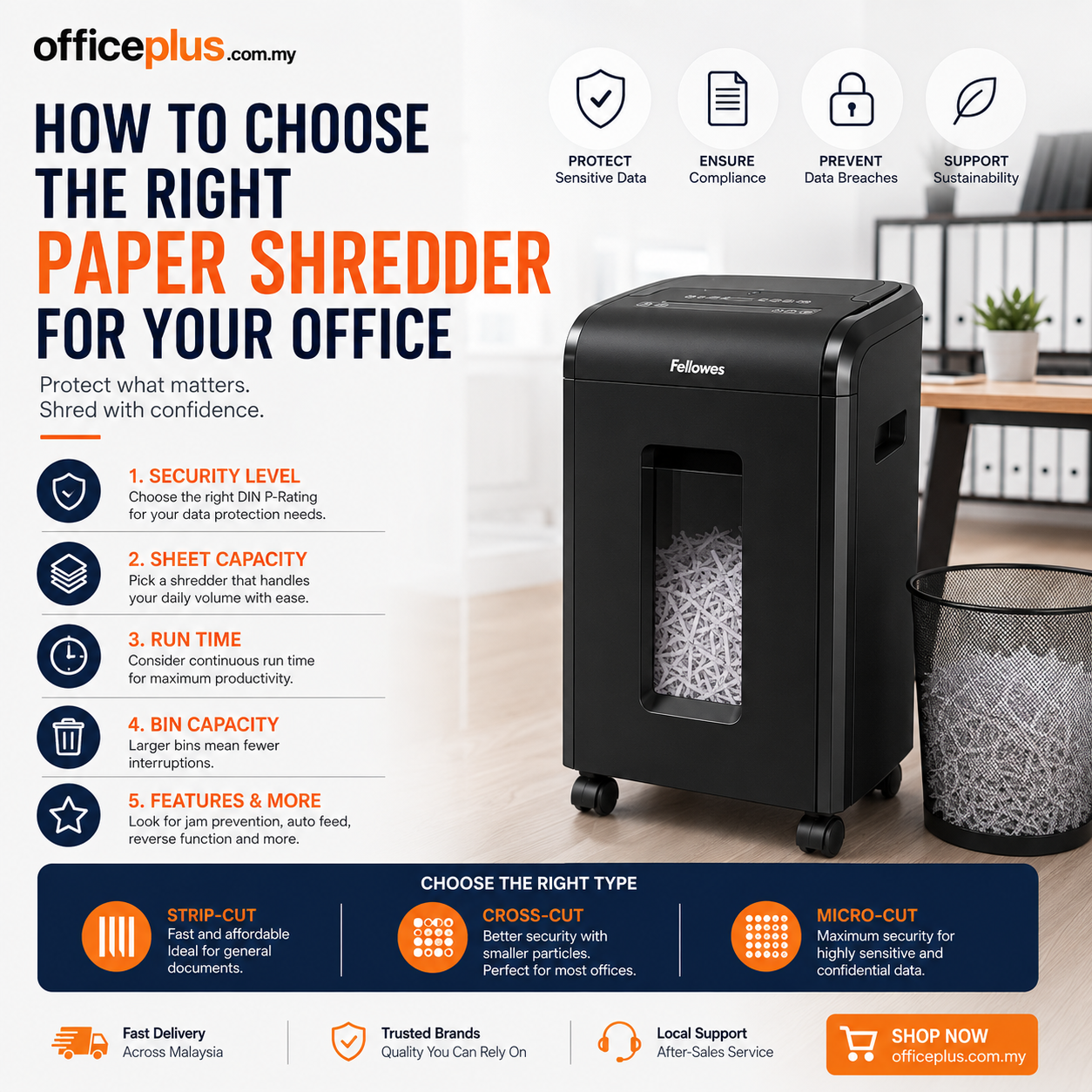 office paper shredder - officeplus online B2B office supplies