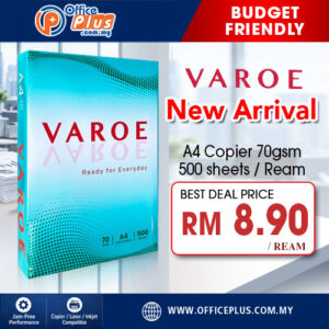 VAROE A4 Copier Paper 70gsm 500 Sheets - OfficePlus Malaysia Online B2B Office Supplies (A4 Paper)