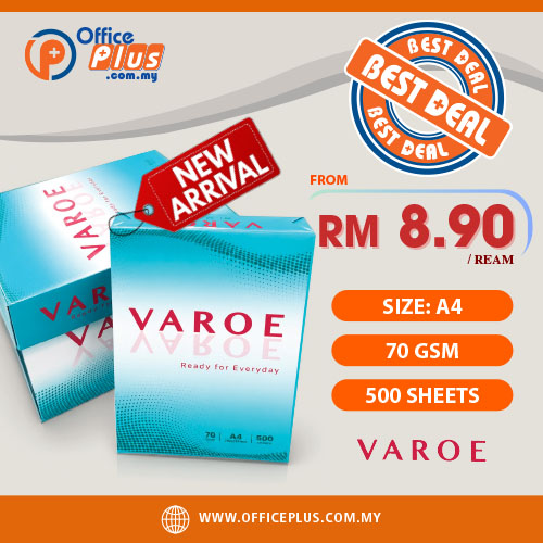 VAROE A4 Copier Paper 70gsm 500 Sheets – Budget-Friendly Printing & Photocopy Use