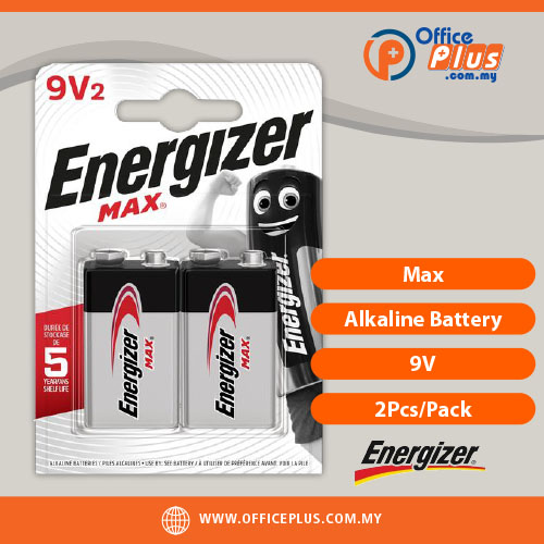 Energizer_Max_Alkaline_Battery_9V_2Pcs-Pack-OfficePlus-500x500pxl-27-06-2026-OfficePlus Malaysia Energizer Max Alkaline Battery 9V 2pcs Pack for office smoke detectors, microphones, medical devices and electronic equipment - OfficePlus Malaysia Online B2B Office Supplies (Batteries)