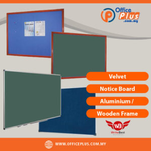 WriteBest Velvet Notice Board - OfficePlus Wholesale / Bulk Price Office Supplies (Whiteboard Boards / Notice Board / Flip Chart)