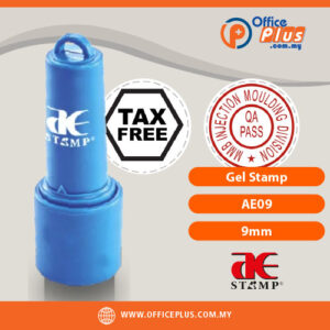 AE Gel Stamp AE09 9mm Custom Office Rubber Stamp Malaysia - OfficePlus Malaysia Online B2B Office Supplies (Rubber Stamp & Ink)
