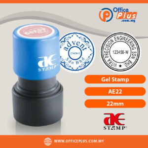 AE Gel Stamp AE22 22mm Custom Round Rubber Stamp Malaysia - OfficePlus Malaysia Online B2B Office Supplies (Rubber Stamp & Ink)