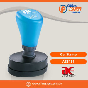 AE Gel Stamp AE5151 custom 51x51mm square gel stamp with waterproof oil-based ink for office use in Malaysia - OfficePlus Malaysia Online B2B Office Supplies (Rubber Stamp & Ink)