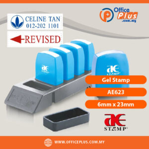 AE Gel Stamp AE623 custom waterproof rubber stamp for office documents by OfficePlus Malaysia - OfficePlus Malaysia Online B2B Office Supplies (Rubber Stamp & Ink)