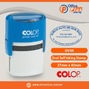 COLOP OV44 27x43mm Oval Self Inking Rubber Stamp Malaysia - OfficePlus Malaysia Online B2B Office Supplies (Rubber Stamp & Ink)
