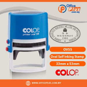 COLOP OV55 33x53mm Oval Self Inking Rubber Stamp Malaysia - OfficePlus Malaysia Online B2B Office Supplies (Rubber Stamp & Ink)