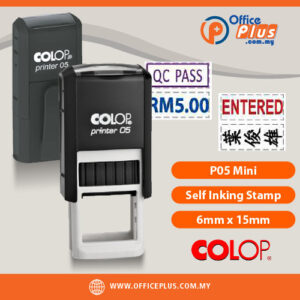 COLOP P05 6x15mm Rectangle Mini Self Inking Stamp Malaysia - OfficePlus Malaysia Online B2B Office Supplies (Rubber Stamp & Ink)