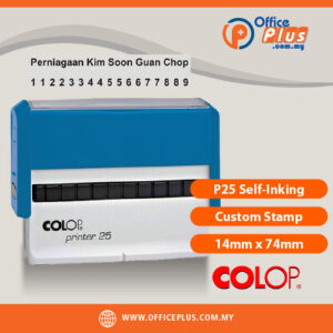 COLOP P25 Self-Inking Custom Stamp 14x74mm Rectangle Office Stamp Malaysia - OfficePlus Malaysia Online B2B Office Supplies (Rubber Stamp & Ink)