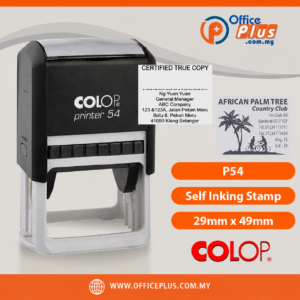 COLOP P54 39x49mm Rectangle Self Inking Rubber Stamp Malaysia - OfficePlus Malaysia Online B2B Office Supplies (Rubber Stamp & Ink)