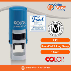 COLOP R12 11mm Round Self Inking Rubber Stamp Malaysia - OfficePlus Malaysia Online B2B Office Supplies (Rubber Stamp & Ink)