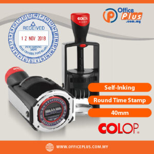 COLOP R2045 UZ 40mm Round Time Stamp Self Inking Malaysia - OfficePlus Malaysia Online B2B Office Supplies (Rubber Stamp & Ink)