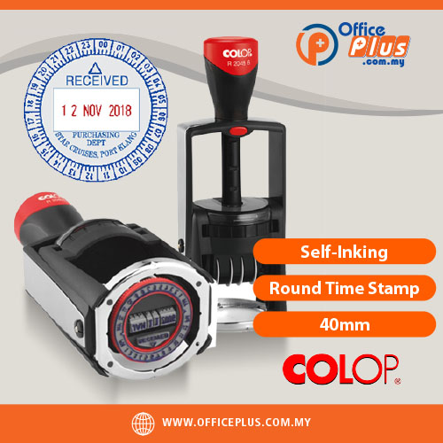 COLOP_R2045-UZ_Round_Time_Stamp_40mm - OfficePlus Malaysia COLOP R2045 UZ 40mm Round Time Stamp Self Inking Malaysia - OfficePlus Malaysia Online B2B Office Supplies (Rubber Stamp & Ink)