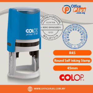 COLOP R45 45mm Round Self Inking Rubber Stamp Malaysia - OfficePlus Malaysia Online B2B Office Supplies (Rubber Stamp & Ink)