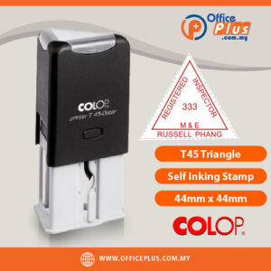 COLOP T45 44x44mm Triangle Self Inking Rubber Stamp Malaysia - OfficePlus Malaysia Online B2B Office Supplies (Rubber Stamp & Ink)