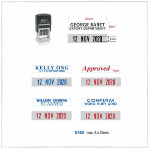 COLOP S160 5x25mm Rectangle Self Inking Stamp - OfficePlus Wholesale / Bulk Price Office Supplies (Rubber Stamp & Ink)
