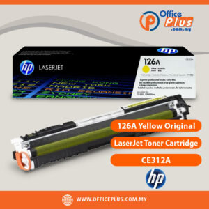 HP 126A CE312A Yellow Original LaserJet Toner Cartridge - OfficePlus Malaysia Online B2B Office Supplies (Ink & Toner)