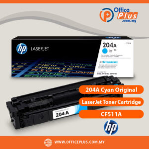 HP 204A CF511A Cyan Original LaserJet Toner Cartridge for HP Color LaserJet Pro M154 and M180 Series Printers - OfficePlus Malaysia Online B2B Office Supplies (Ink & Toner)
