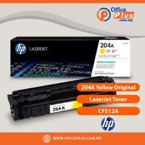 HP 204A CF512A Yellow Original LaserJet Toner Cartridge for HP Color LaserJet Pro M154 and M180 Series Printers - OfficePlus Malaysia Online B2B Office Supplies (Ink & Toner)