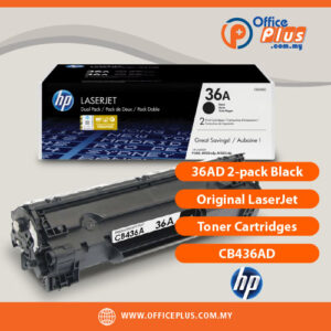 HP 36AD CB436AD Black Original LaserJet Toner Twin Pack - OfficePlus Malaysia Online B2B Office Supplies (Ink & Toner)