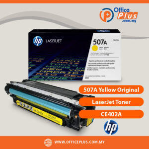 HP 507A CE402A Yellow Original LaserJet Toner Cartridge for HP LaserJet Enterprise 500 Color M551 and M575 Series - OfficePlus Malaysia Online B2B Office Supplies (Ink & Toner)
