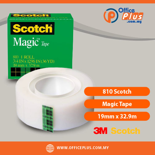 3M 810 Scotch Magic Tape 19mm x 32.9m | Invisible Writable Matte Finish Tape Malaysia