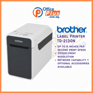 Brother TD-2130N Desktop Thermal Label Printer 300dpi for Barcodes Receipts and Tags - OfficePlus Wholesale / Bulk Price Office Supplies (Label Printer & Accessories)