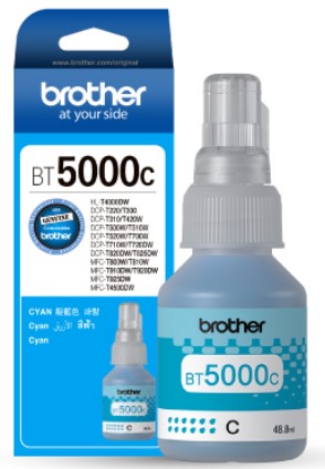 Brother BT5000C Cyan Ink Bottle 48ml - OfficePlus Brother BT5000C Genuine Cyan Ink Bottle original high-yield printer ink for compatible Brother ink tank printers - OfficePlus Wholesale / Bulk Price Office Supplies (Ink & Toner)