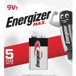Energizer Max Alkaline 9V Battery 9V 1pc Pack for Office Electronics - OfficePlus Wholesale / Bulk Price Office Supplies (Batteries)