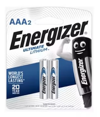 Energizer L92BP2G AAA Size Lithium Battery - 2pcs - OfficePlus Energizer Ultimate Lithium AAA Battery L92BP2G 2pcs Pack for Wireless Devices - OfficePlus Wholesale / Bulk Price Office Supplies (Batteries)