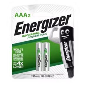 Energizer Rechargeable AAA Power Plus 700mAh Battery 2pcs Pack - OfficePlus Wholesale / Bulk Price Office Supplies (Battery)