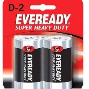 Eveready Heavy Duty D Size Battery 1.5V Carbon Zinc 2 Pcs Pack Model 1250SW2 - OfficePlus Wholesale / Bulk Price Office Supplies (Battery)