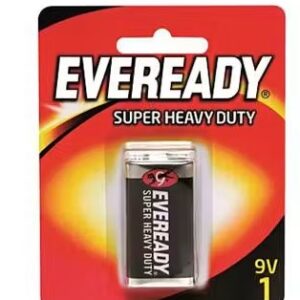 Eveready Super Heavy Duty 9V Carbon Zinc Battery Model 1222BP1 1 Piece Pack - OfficePlus Wholesale / Bulk Price Office Supplies (Battery)