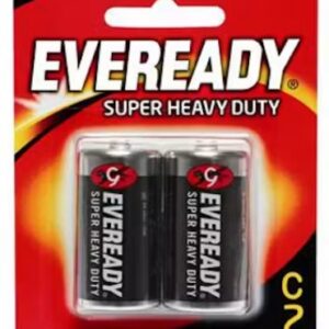 Eveready Super Heavy Duty C Battery 1.5V Carbon Zinc 2 Pcs Pack - OfficePlus Wholesale / Bulk Price Office Supplies (Battery)