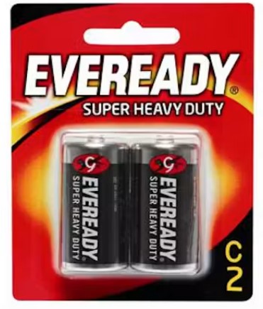 Eveready Super Heavy Duty C Battery 1.5V - OfficePlus Eveready Super Heavy Duty C Battery 1.5V Carbon Zinc 2 Pcs Pack - OfficePlus Wholesale / Bulk Price Office Supplies (Battery)